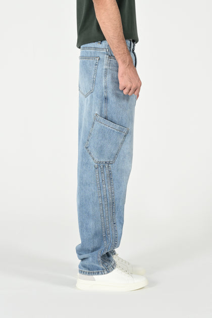 BAGGY FIT CARGO DENIM
