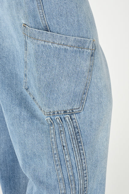 BAGGY FIT CARGO DENIM