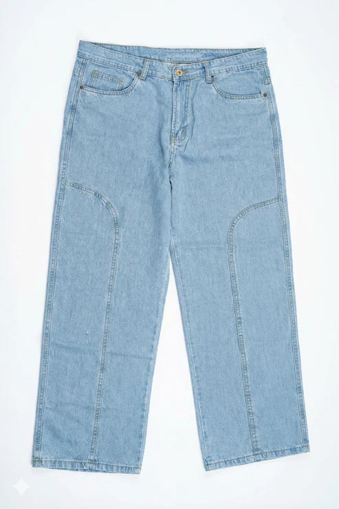 Straight Fit Light Blue Workshop Denim