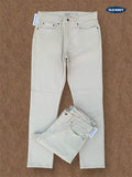Men's Slim Fit Light Beige Denim Jean