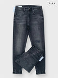 Men's Skinny Fit Vintage Diamond Black Ripped Jean