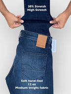 Men's Skinny Fit Blue Black Jean