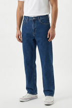 Dark Blue Straight Fit Denim
