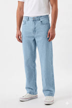 Light Blue Straight Fit Denim